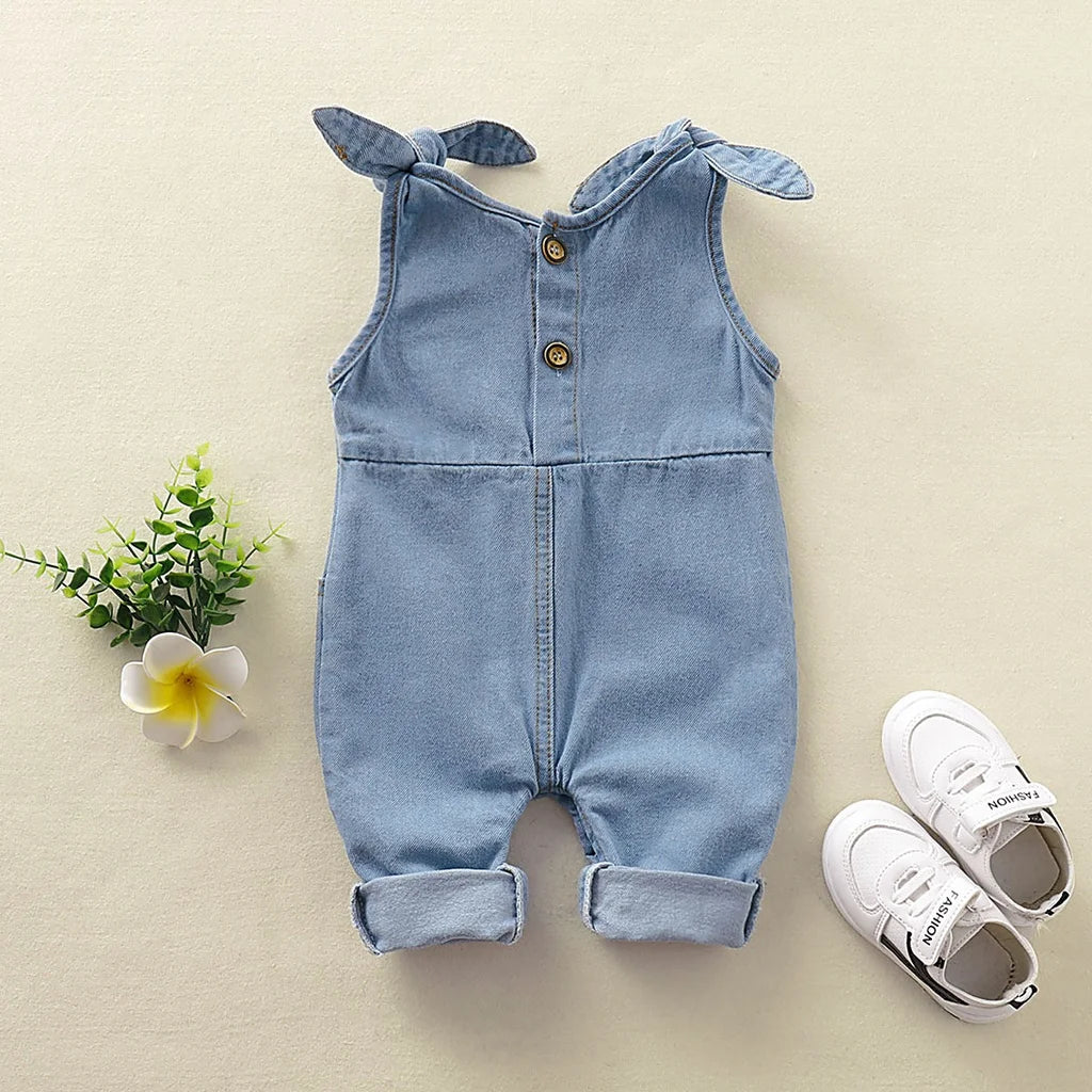 0-12 M Unisex Fashion Romper Jeans