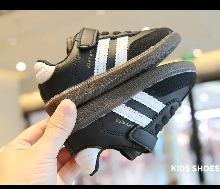 Kids’ Sneakers – Soft-Soled, Hook & Loop Casual Shoes