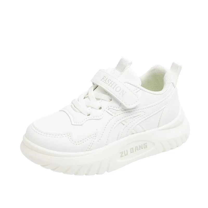 Kids Sports Shoes – Lightweight Breathable Leather Sneakers