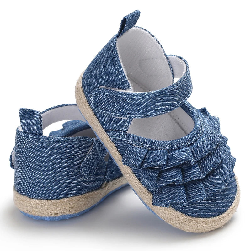Spring and Autumn 0-18M Baby Girl Princess Flat Shoes