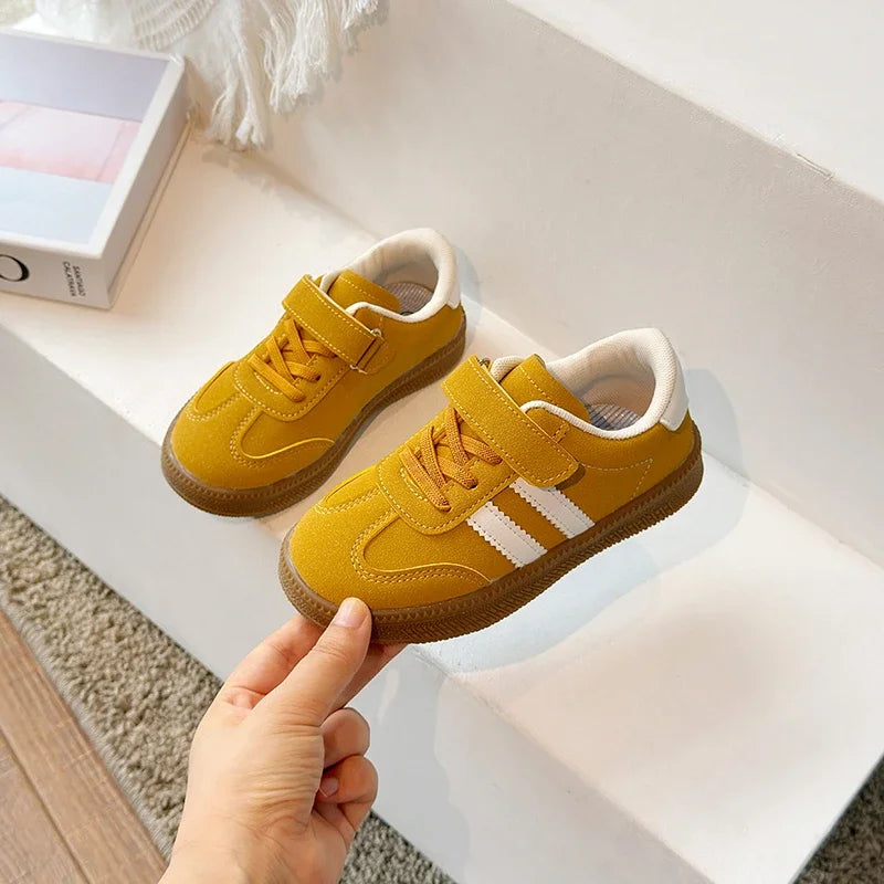 Kids PU Leather Sneakers