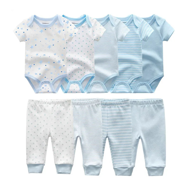 9 Pcs Unisex Newborn Clothing Sets