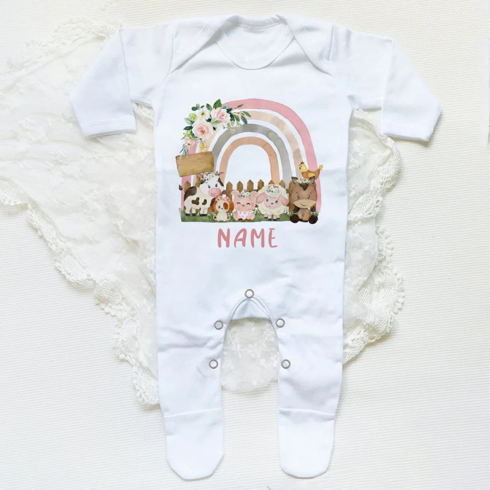 Custom Name Infant Sleepsuit