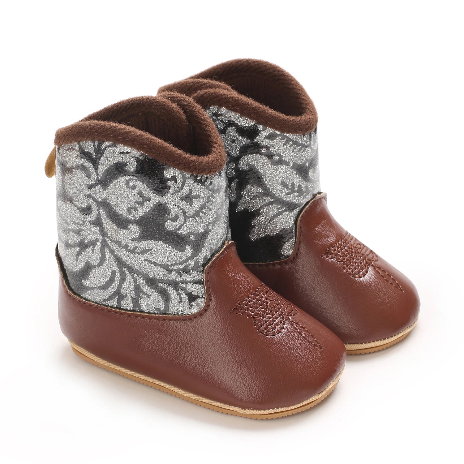 Baby Little Boots (0–18M) – Soft PU Anti-Slip Spring/Autumn Shoes