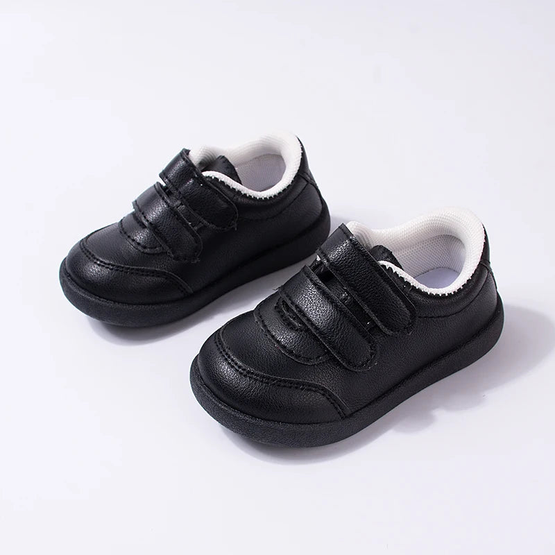 Unisex Toddlers’ White Sneakers – Lightweight Non-Slip First Walking Shoes