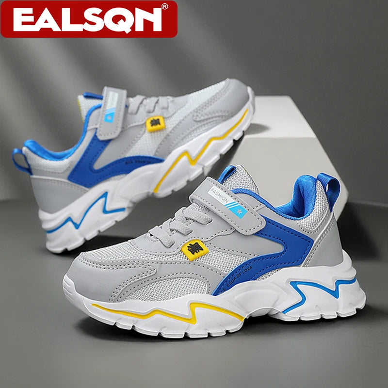 Kids Breathable Sneakers – Outdoor Casual & Sport Shoes (5–16 Years)