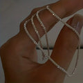 Sterling Silver String Necklace