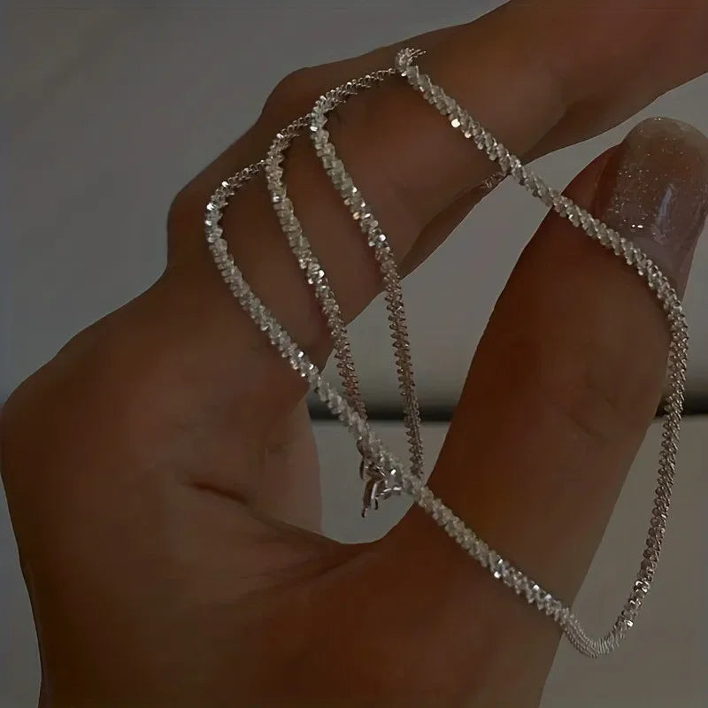 Sterling Silver String Necklace