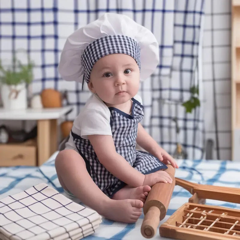 2pcs/set Chef Baby Cook Costume