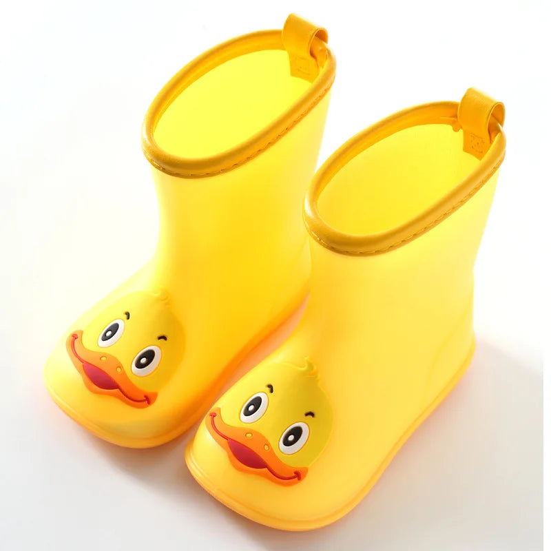 Kids’ Waterproof Rain Boots – Cartoon PVC Rubber Shoes