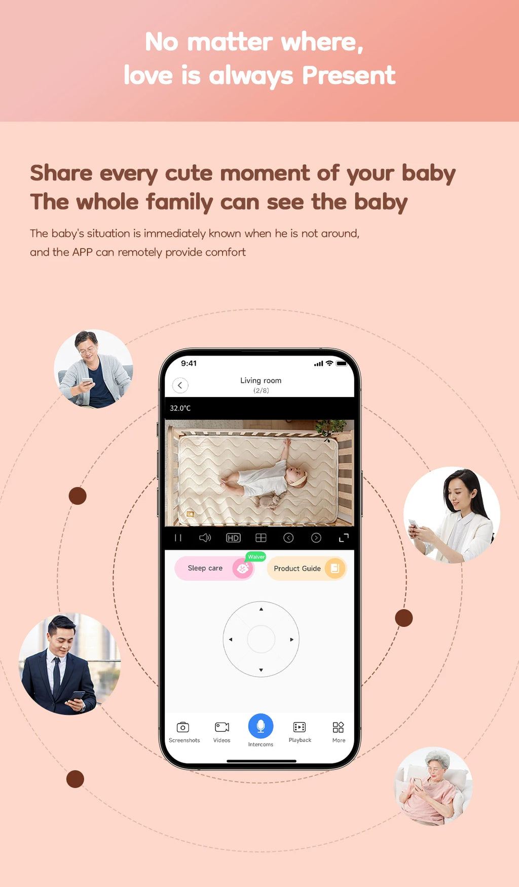 WiFi Baby Monitor – 4MP, 2-Way Talk & 360° View