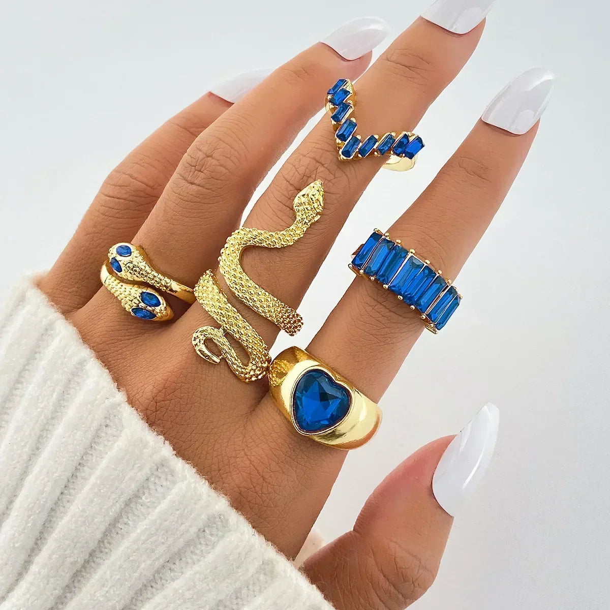 Gold Love Heart Butterfly Ring