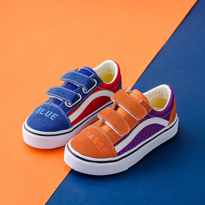 Kids Colored Canvas Sneakers
