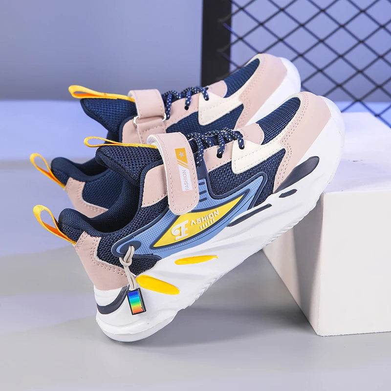 Kids Mesh Sneakers – Breathable Non-Slip Running & Casual Shoes