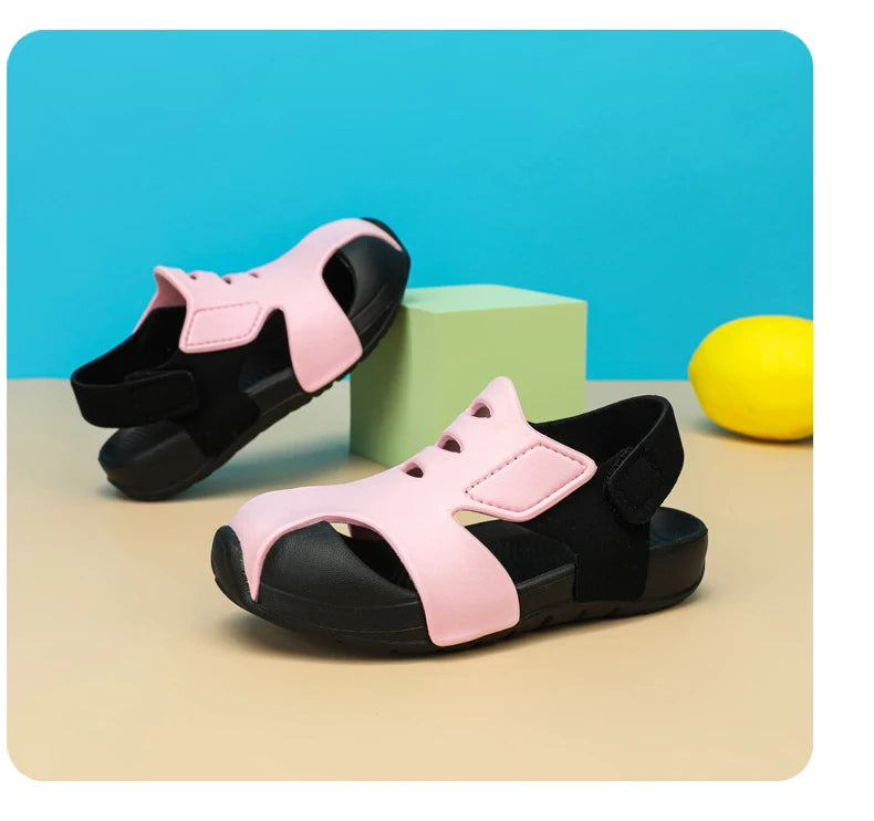 Kids’ Summer Sandals – Candy Color, Breathable Mesh Shoes
