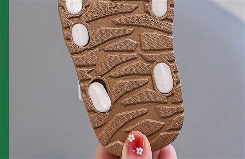Kids’ PVC Summer Sandals – Buckle, Non-Slip, Waterproof