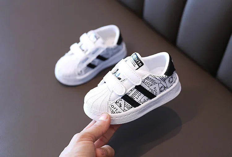 Kids’ Anti-Slip Sneakers – Soft Rubber Casual Shoes (21–30)