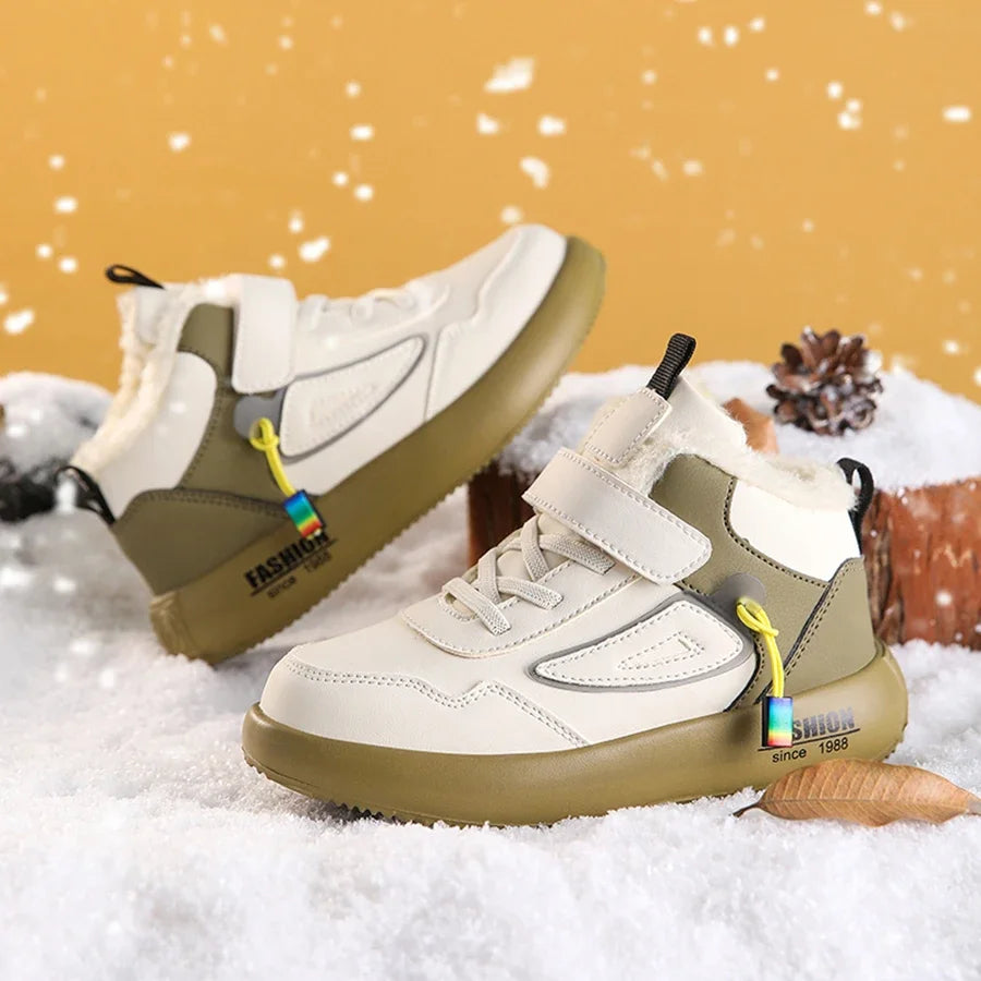 Kids’ Winter Snow Boots – Warm, Non-Slip Outdoor Sneakers
