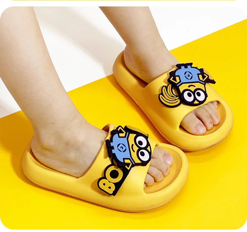 Cute Minions Kids EVA Slippers – Non-slip Indoor & Outdoor Sandals