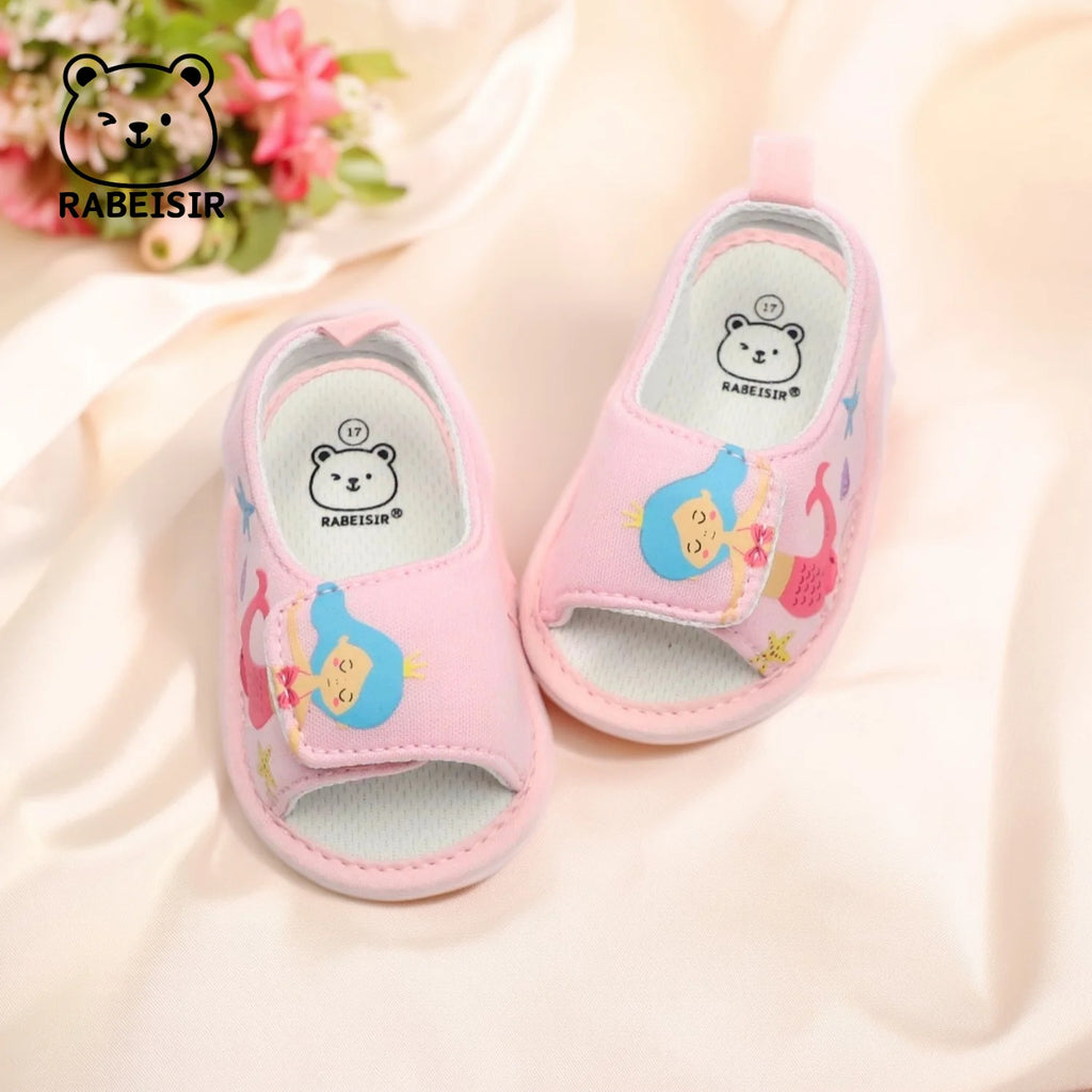 Baby Girl Summer Sandals (0–18M) – Princess Watermelon Cloth Shoes