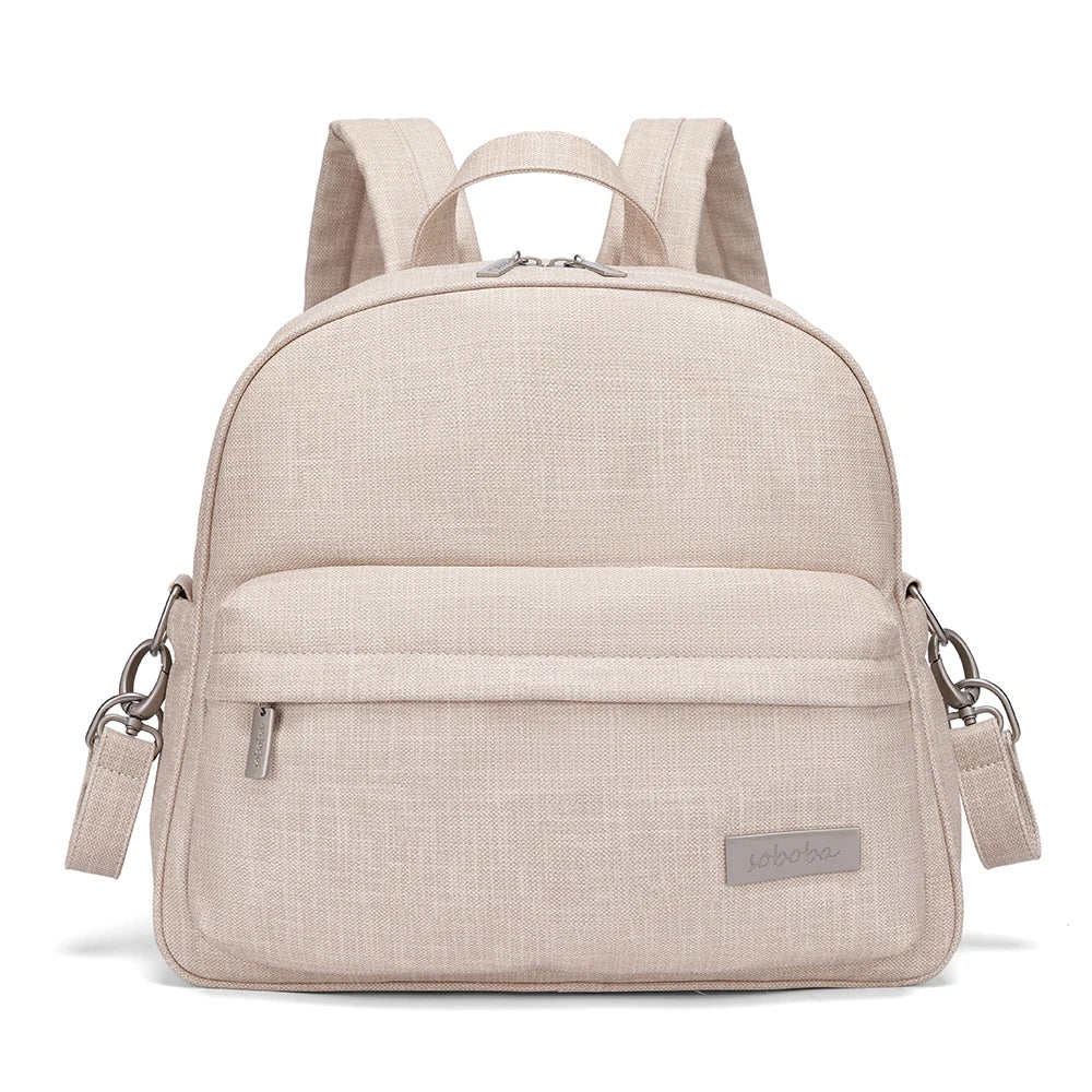 Soboba Stylish Waterproof Diaper Bag – Large Capacity Multi-Functional Backpack with 2 Straps