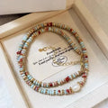 Handmade Stone Bead Necklace