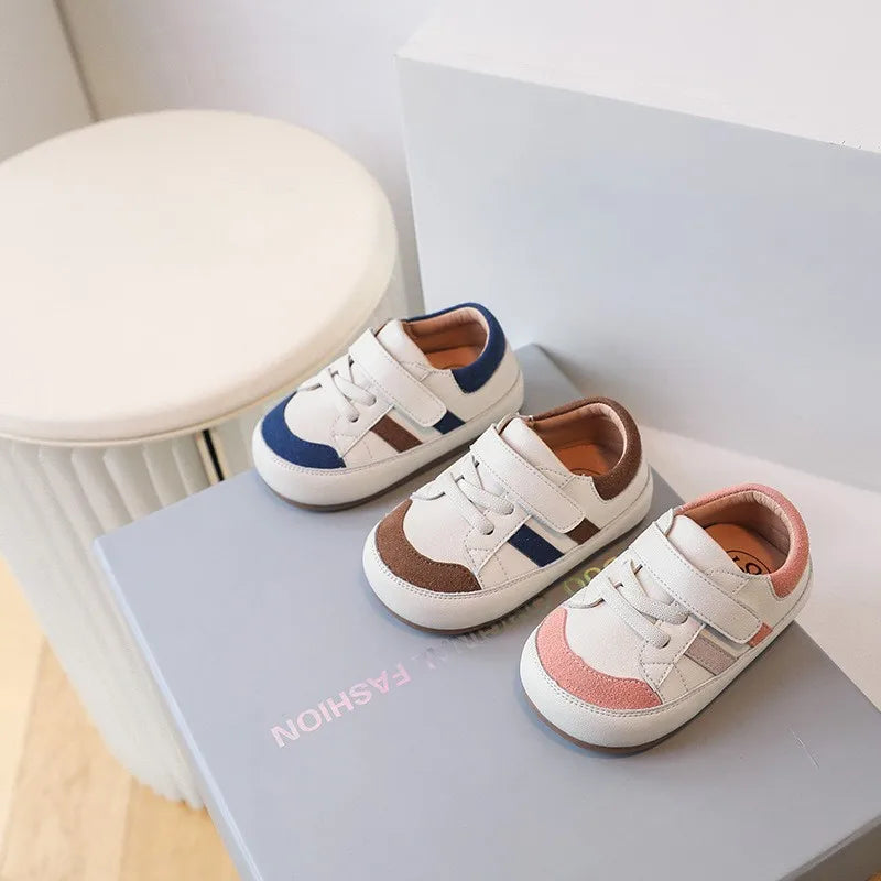 Soft Leather Baby Sneakers 0-3 Years