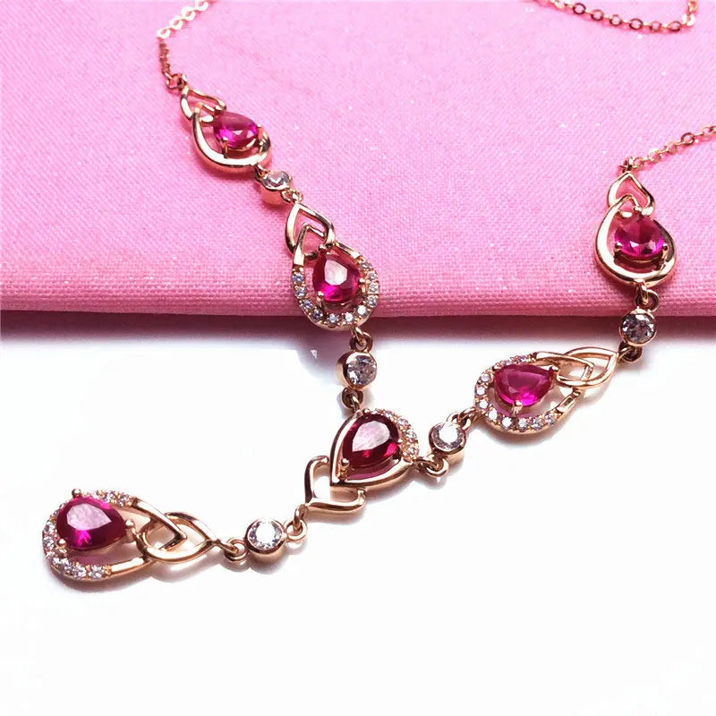 585 Purple Gold Plated 14K Rose