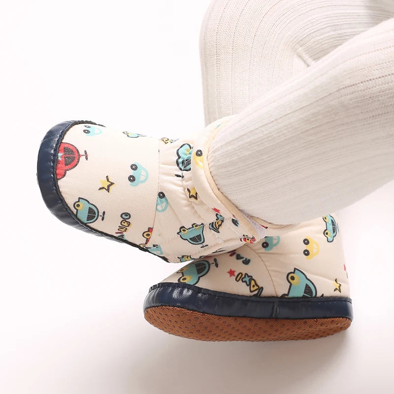 0-18M Apricot New Soft Winter Boots