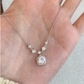 S925 Sterling Silver Zircon Pendants Necklaces