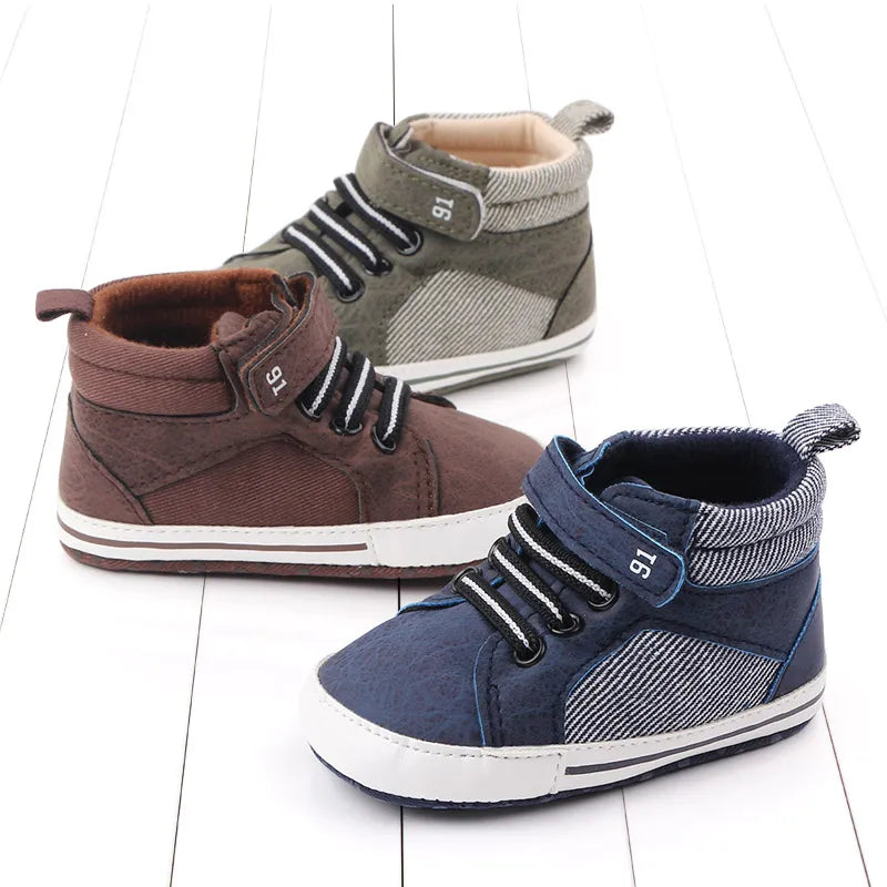 Baby First-Step Sneakers (0–18M) – Soft, Warm, Non-Slip Shoes