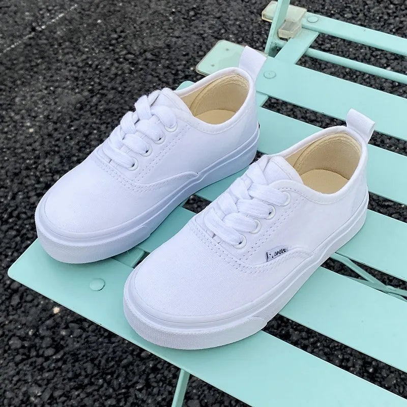 Kids’ Low-Top Canvas Shoes – Minimalist Casual Sneakers
