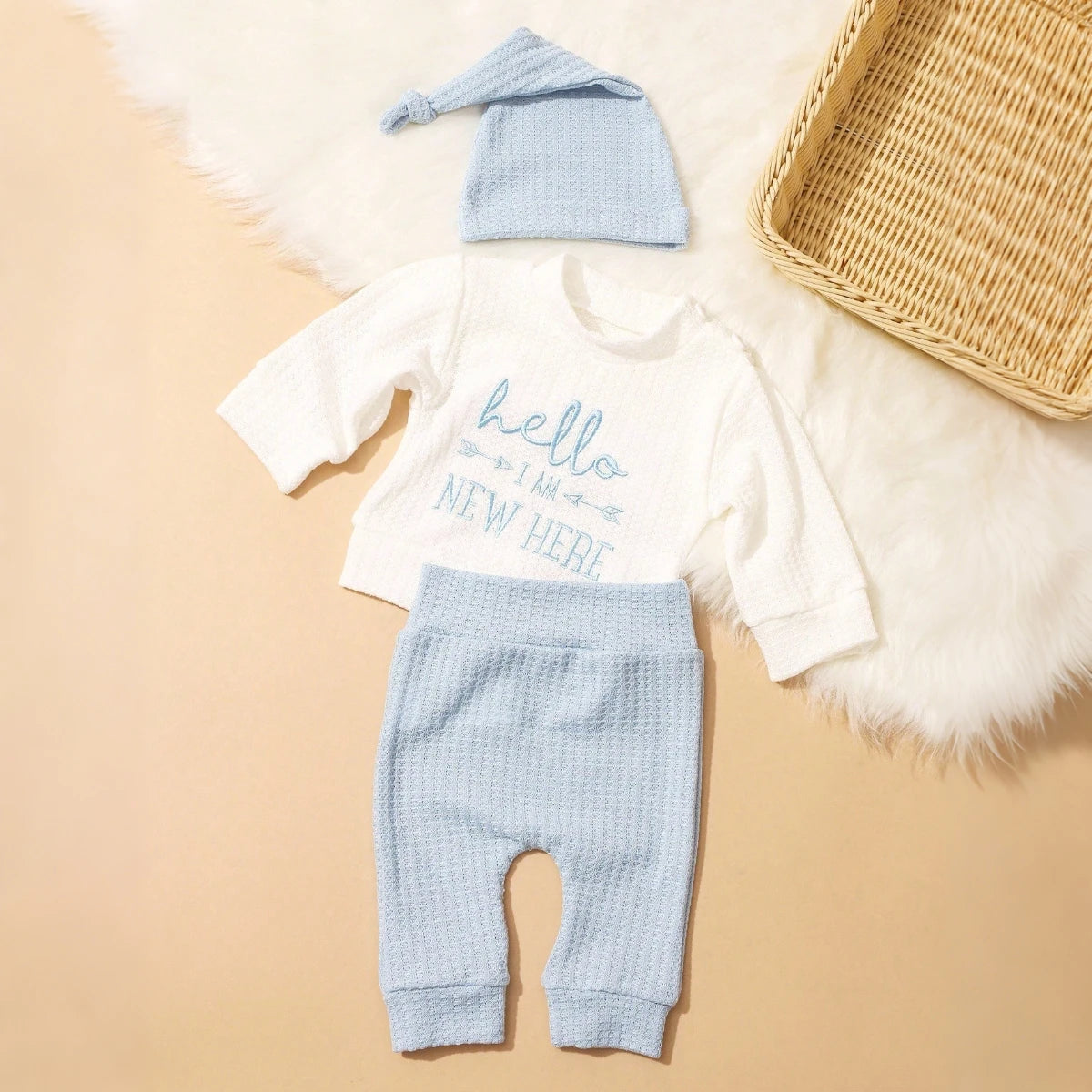 Newborn Baby Romper & Bow Hat, Cute Photo Gift