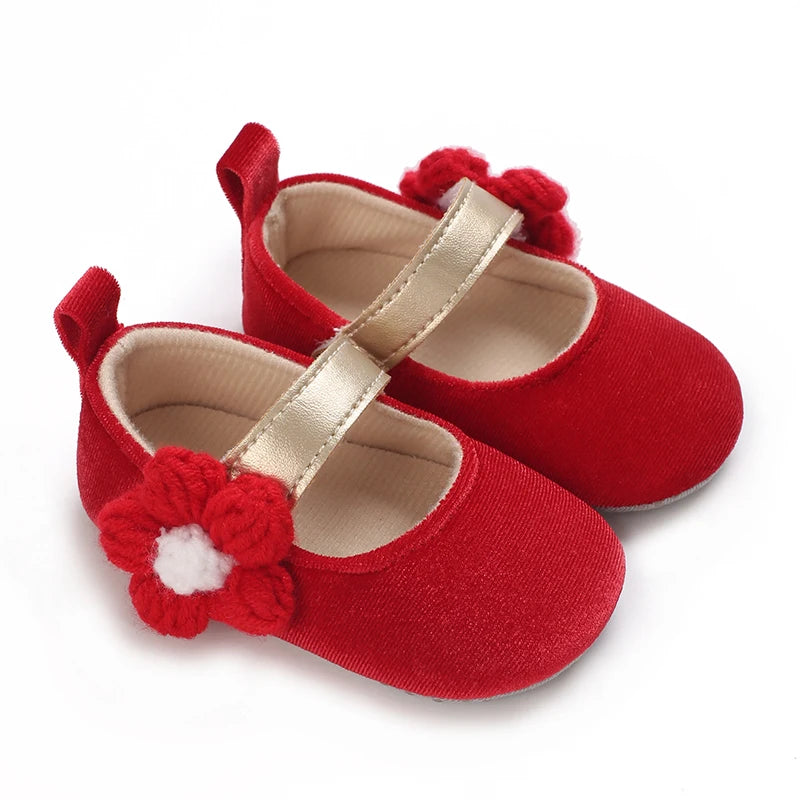 Baby Shoes (0–18M) – Plush Soft Bow Casual Sneakers