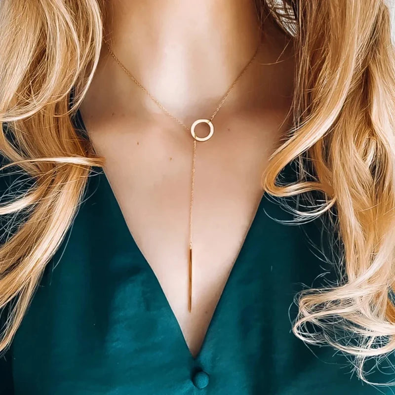 Kinel Hot Fashion Glossy Pendant Necklace