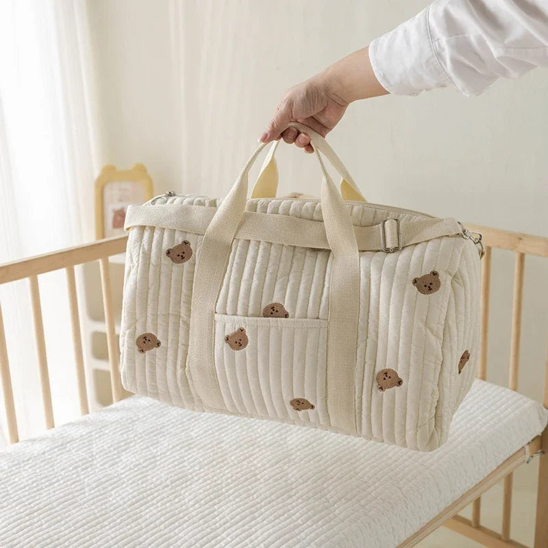 New Embroidered Mom Bag – Large Capacity, Lightweight, Multi-Functional Handbag