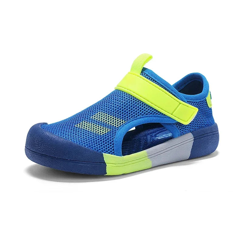 Kids Mesh Sport Sandals – Lightweight Closed-Toe Casual Shoes (23-36)