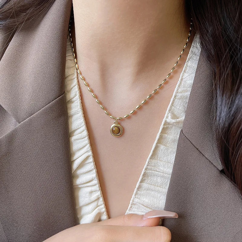 Light Luxury Oval Tiger S Eye