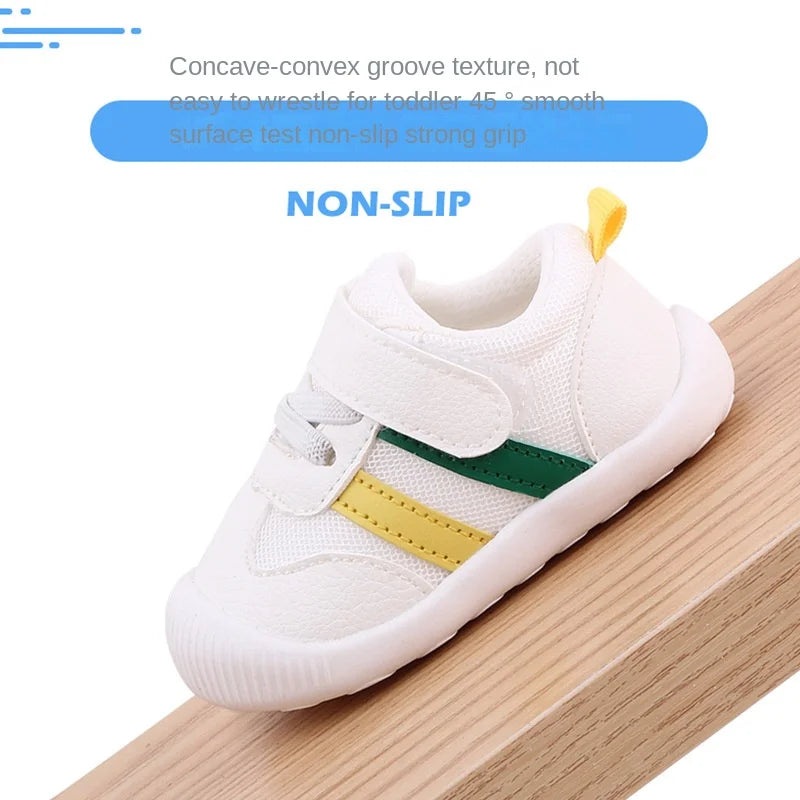 Baby Toddler Shoes (0–3 Years) – Soft Bottom Non-Slip Breathable Sneakers