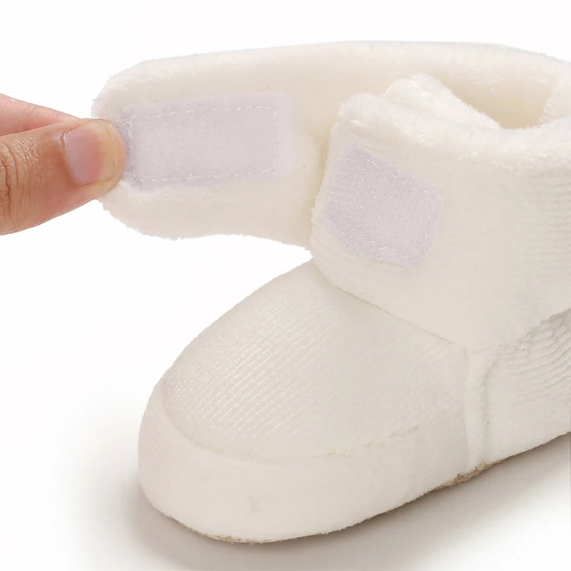 Baby Winter Snow Boots (0–18M) – Plush Soft Sole Toddler Shoes