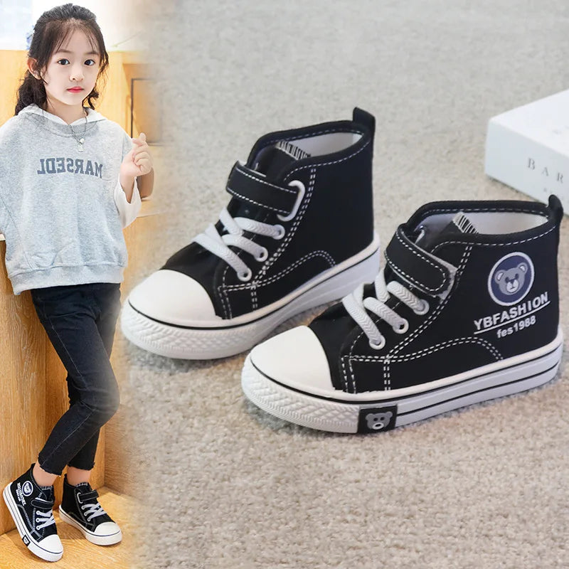Kids’ Canvas Sneakers – Soft, Non-Slip, Breathable Shoes