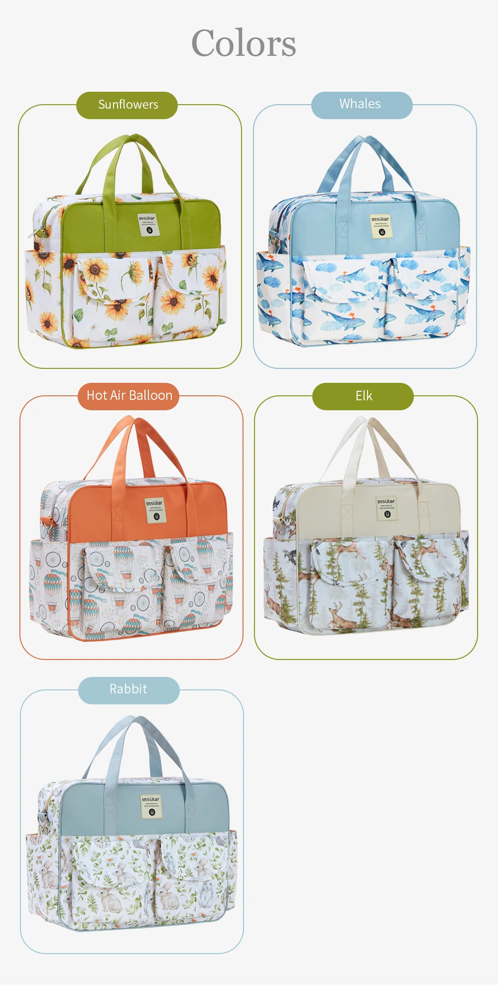Maternity Diaper Bag – Large, Waterproof, Travel Ready