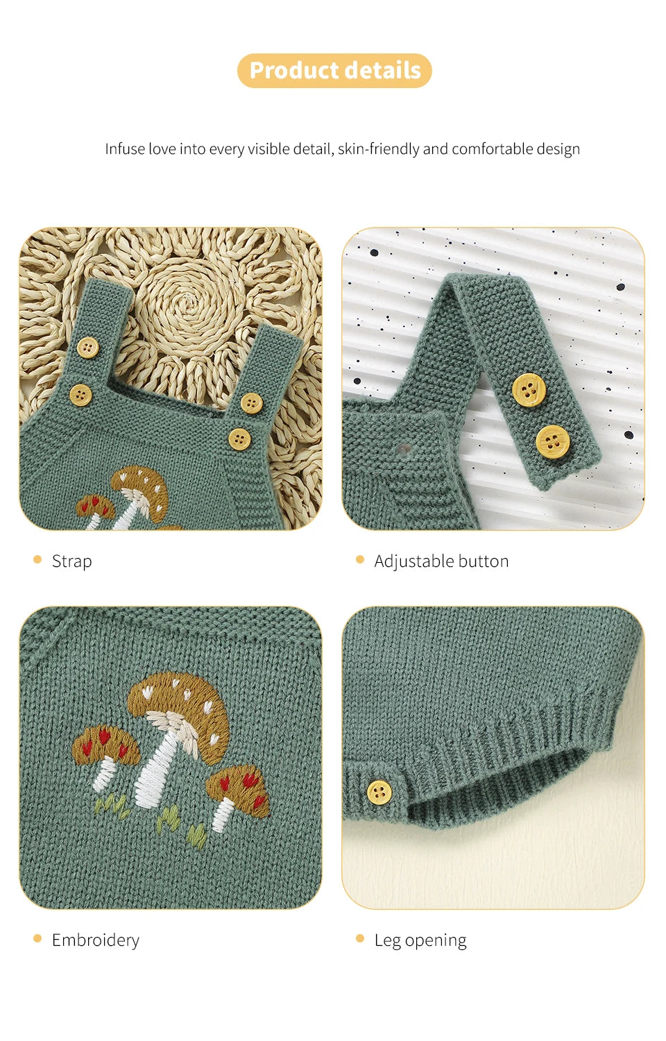 0-18m Toddler Jumpsuits Clothes 1 Piece