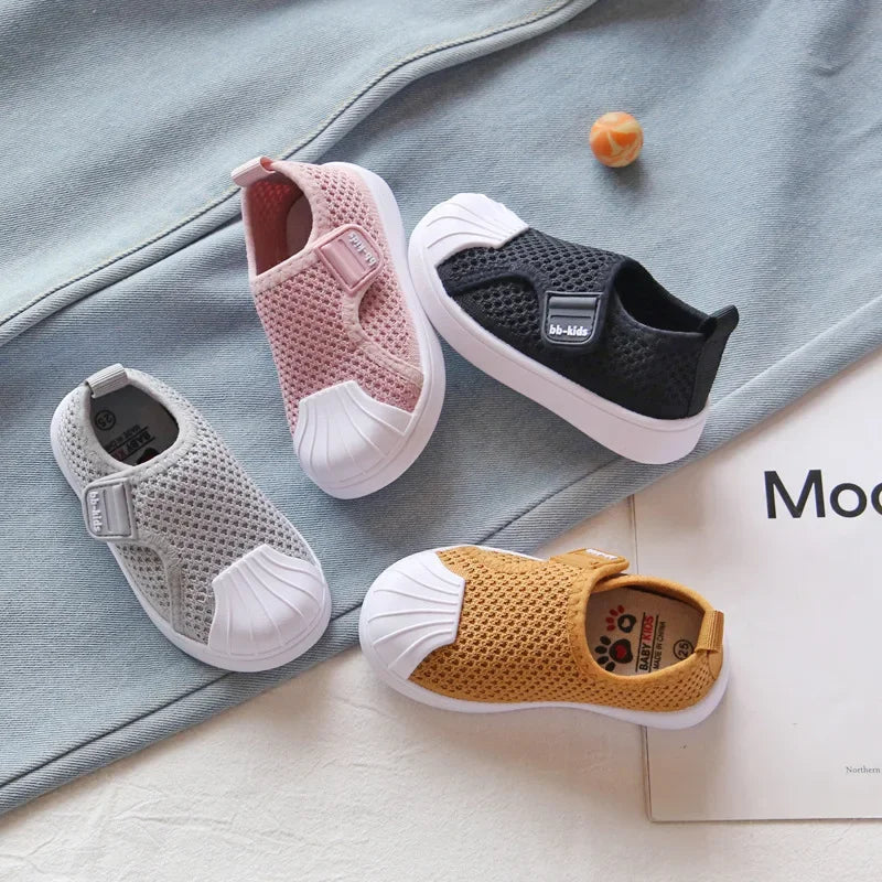 Kids Air Mesh Sneakers – Breathable Casual Skate Shoes