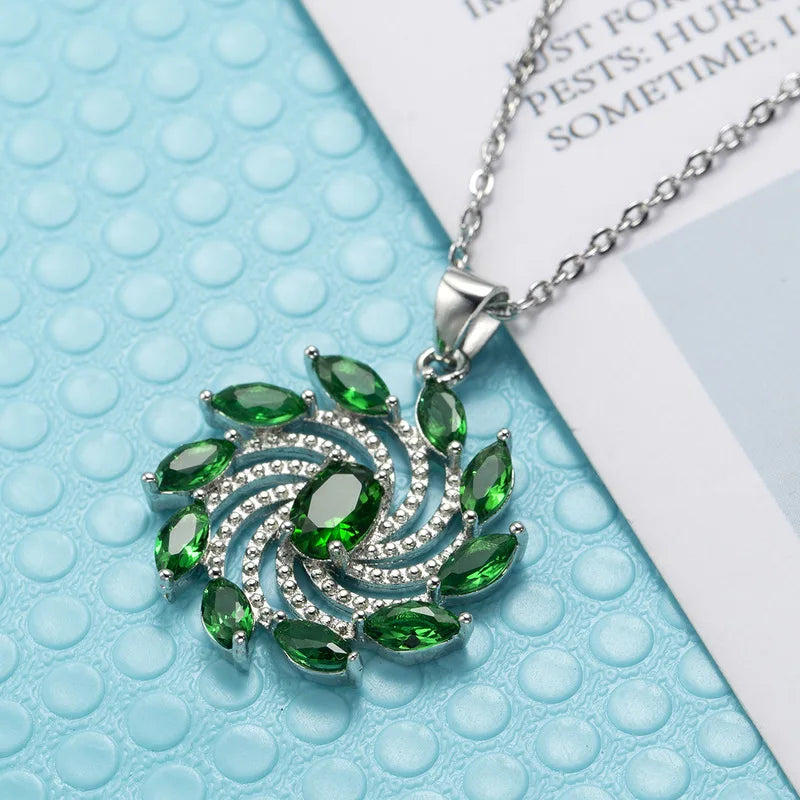 Jellystory 925 Sterling Silver Emerald