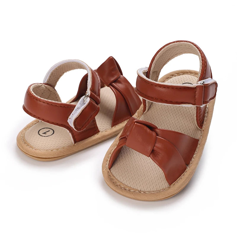 Baby Summer Sandals (0–18M) – Open-Toe Non-Slip Soft Shoes