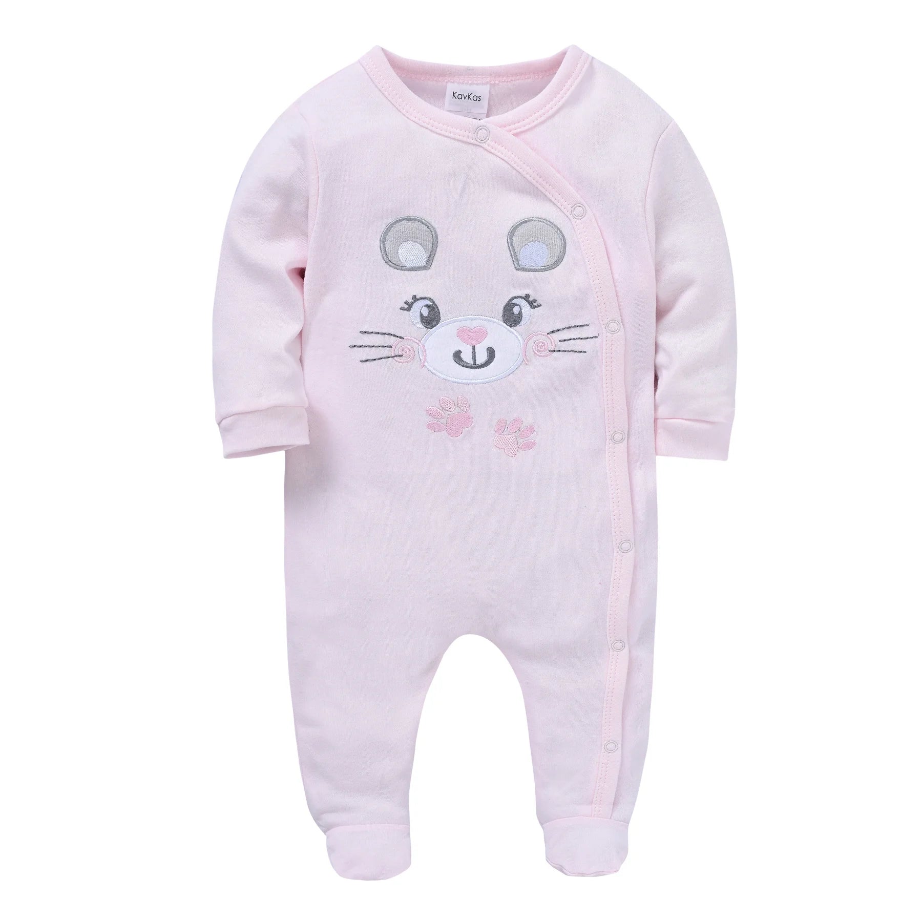Infant Girl Long Sleeve Jumpsuit, 0–12 Months