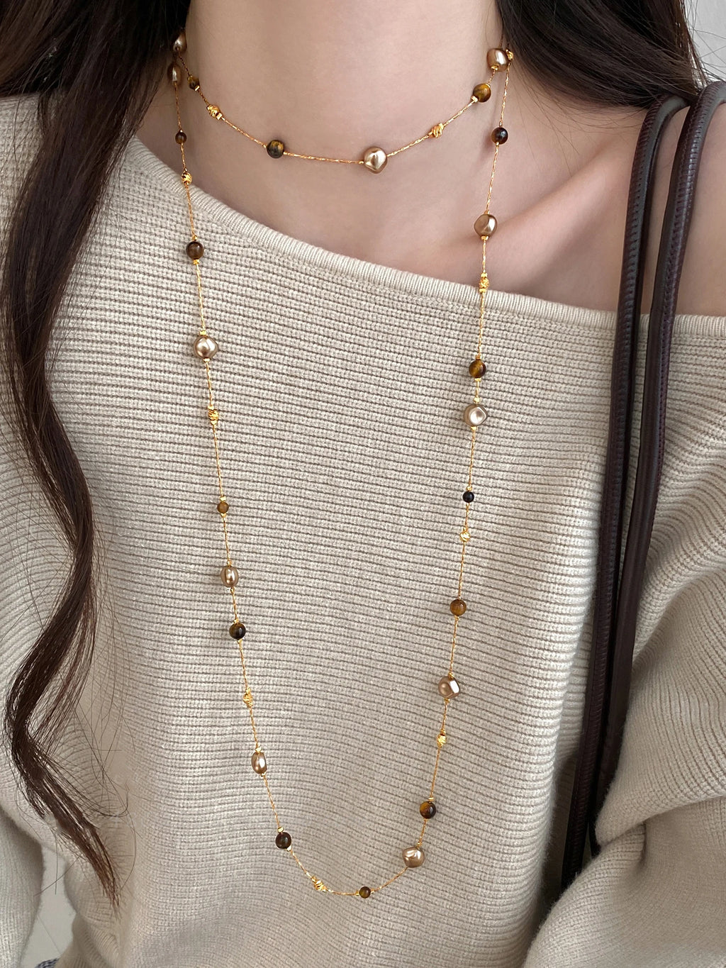 Tiger Eye Stone Necklace