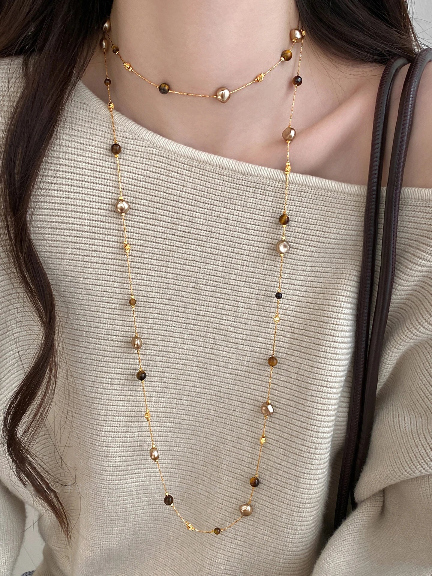 Tiger Eye Stone Necklace
