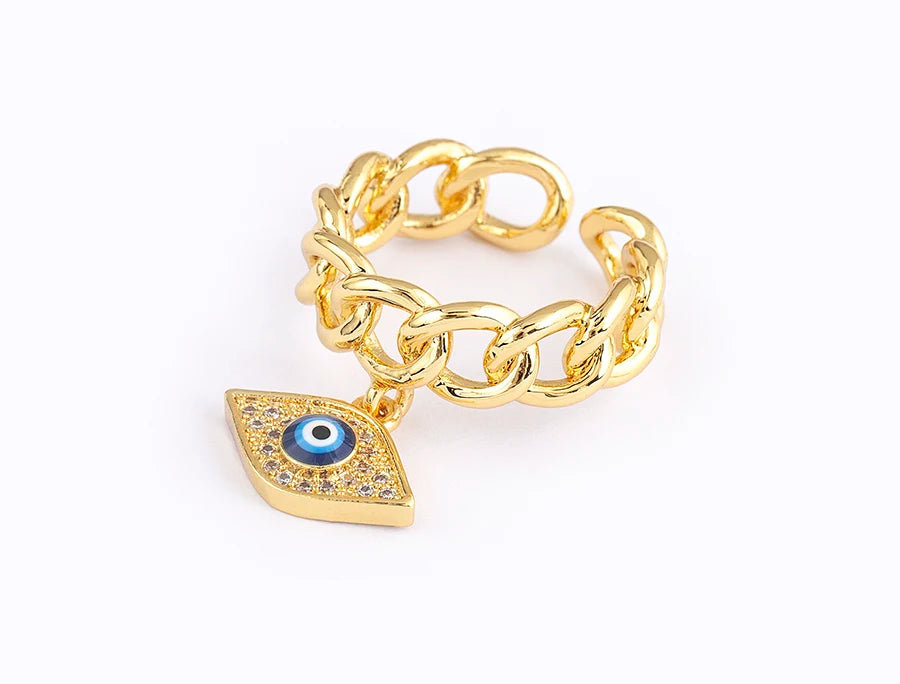 Nidin Lucky Round Zircon Ring